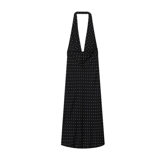Women's Polka Dot Collar Dress